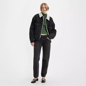 Levi's Middy Straight Women's Jeans Low Rise in Black